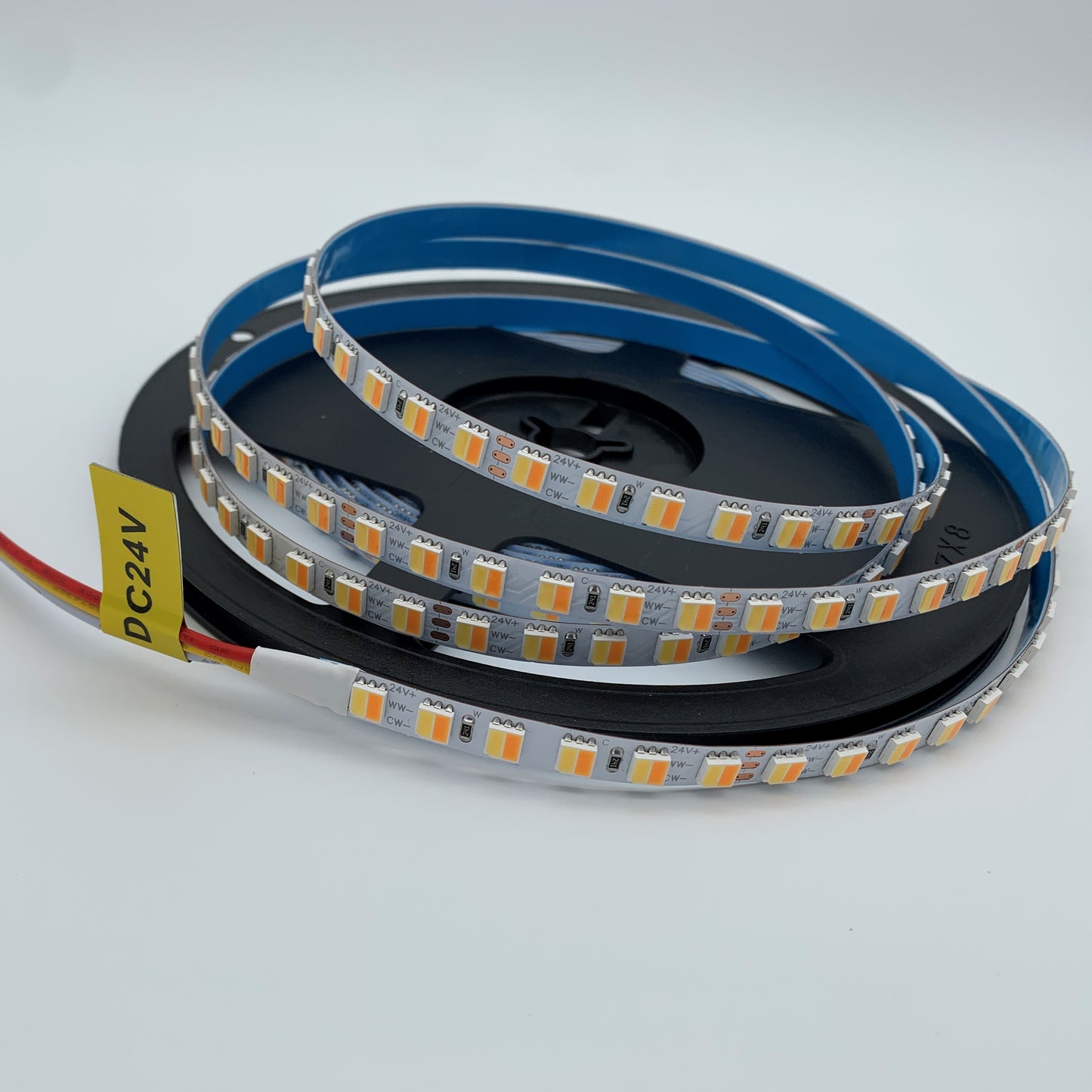 LED Strip CCT 5m, 25W/m, 24V DC, 2000K - 6500K, CRI>90, IP20