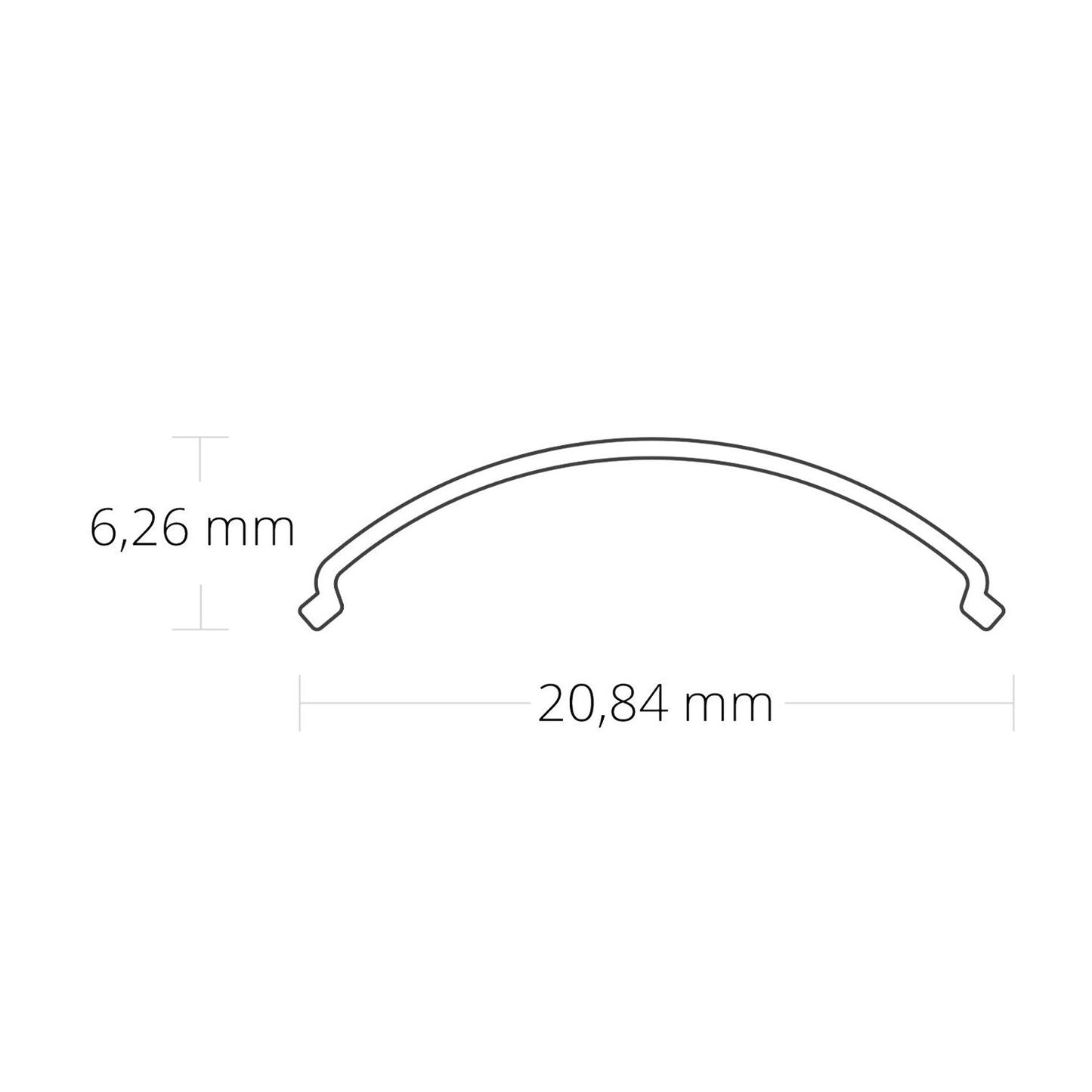 LED-Eckprofil slim 10mm, Aluminium, eloxiert, 200cm