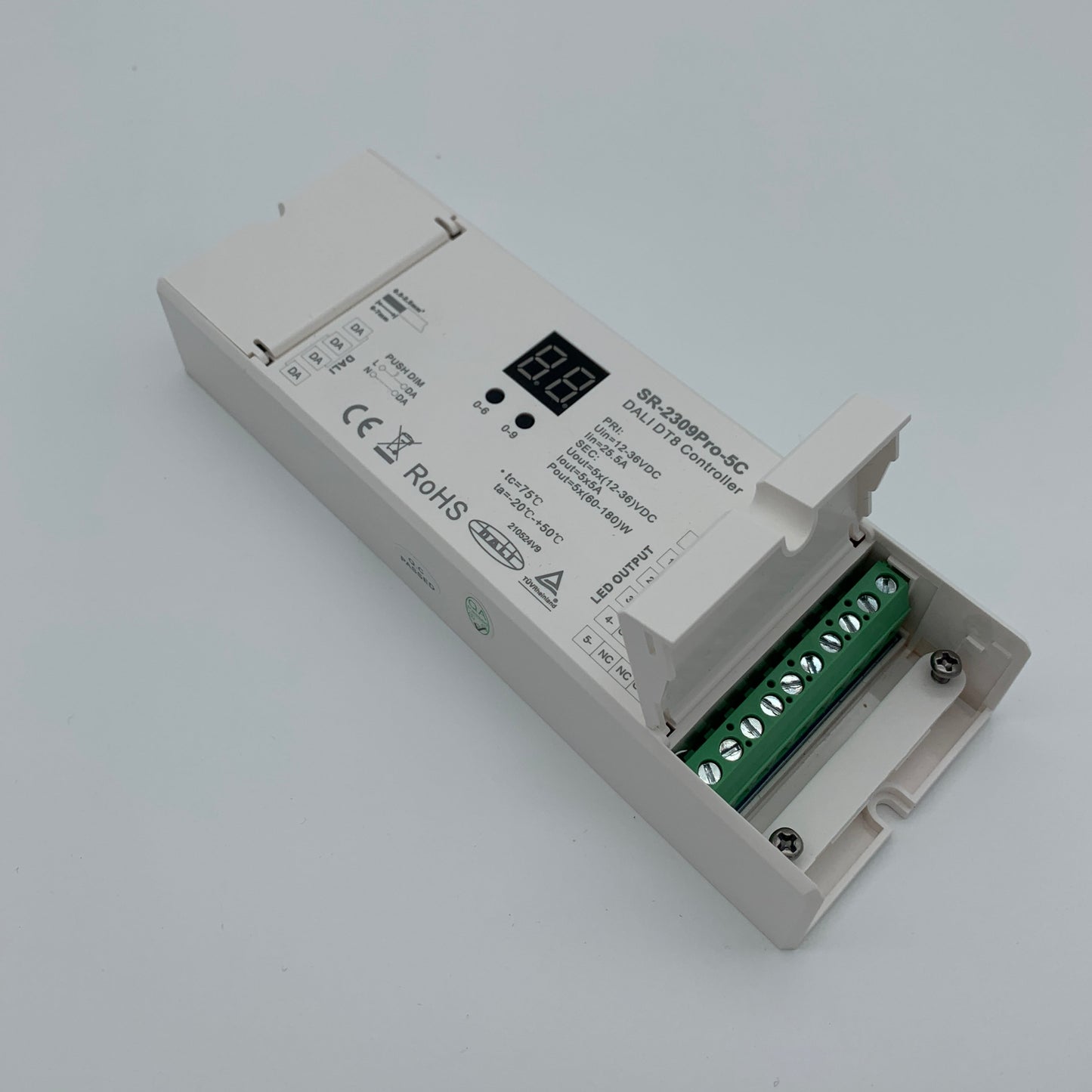 DALI DT8 RGBWW LED Controller, 5x5A, 12-36V